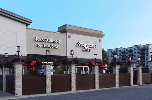 Barrie Restaurants Exterior Symposium Cafe