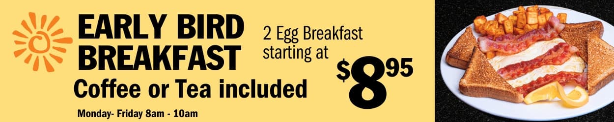 Early bird Breakfast at Symposium Cafe