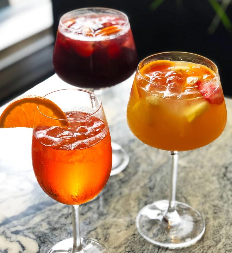 Aperol Spritz, Red and White Sangria